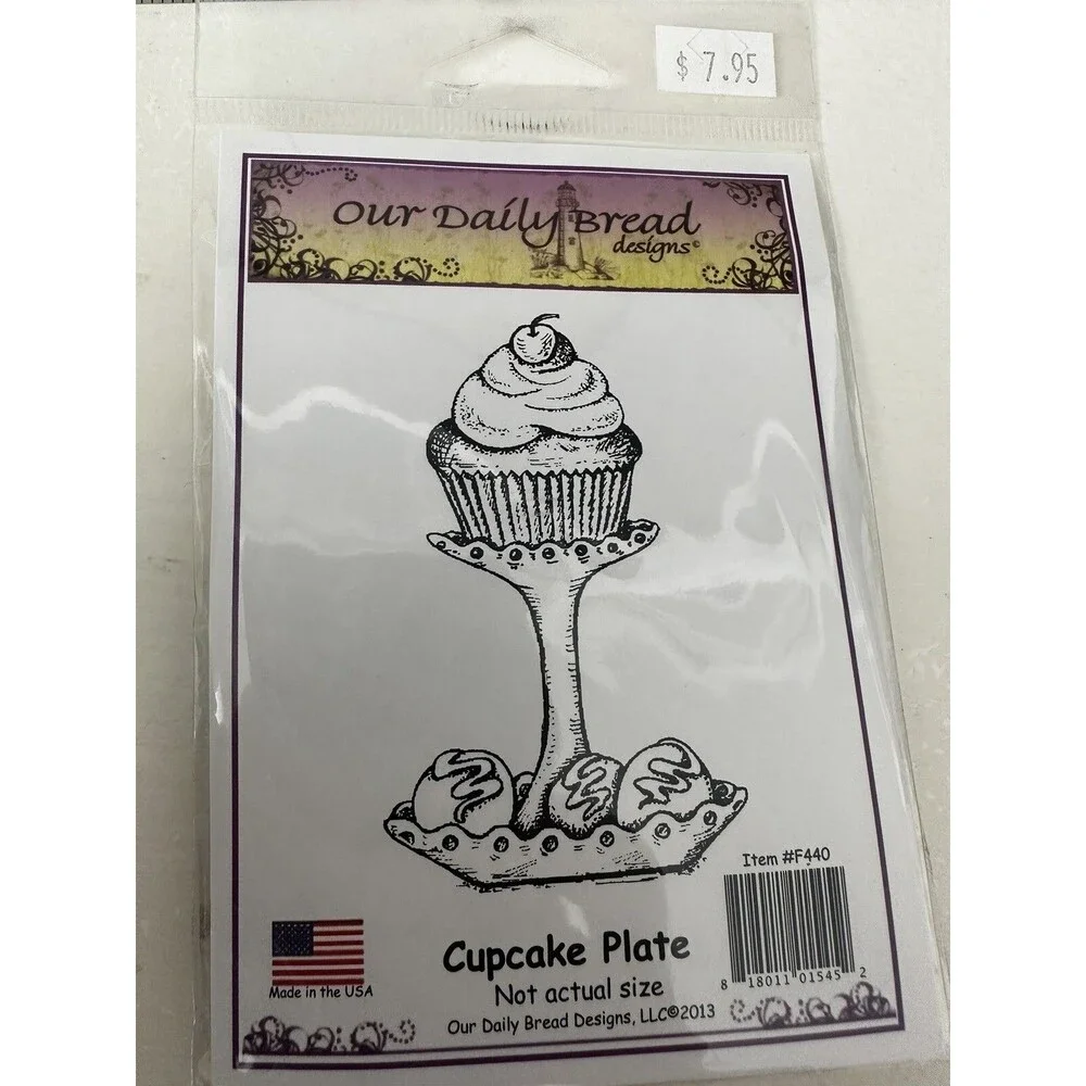 Our Daily Bread Designs Cupcake plate cling stamp cake birthday card making